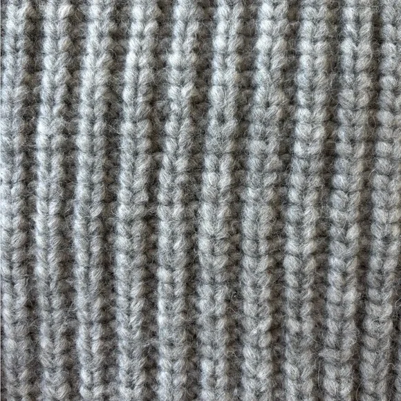Cozy Gray Ribbed Sweater - Picture 9 of 13